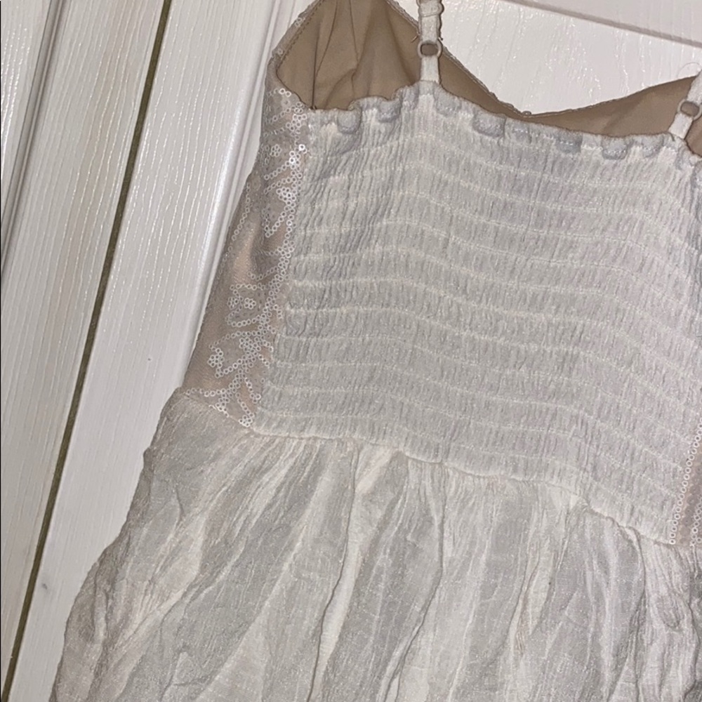 White Ruffle Maxi Dress - Picture 5 of 5